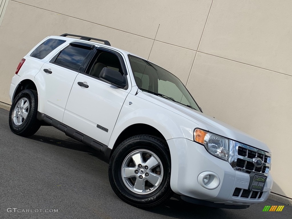 2008 Escape XLT V6 4WD - Oxford White / Camel photo #102