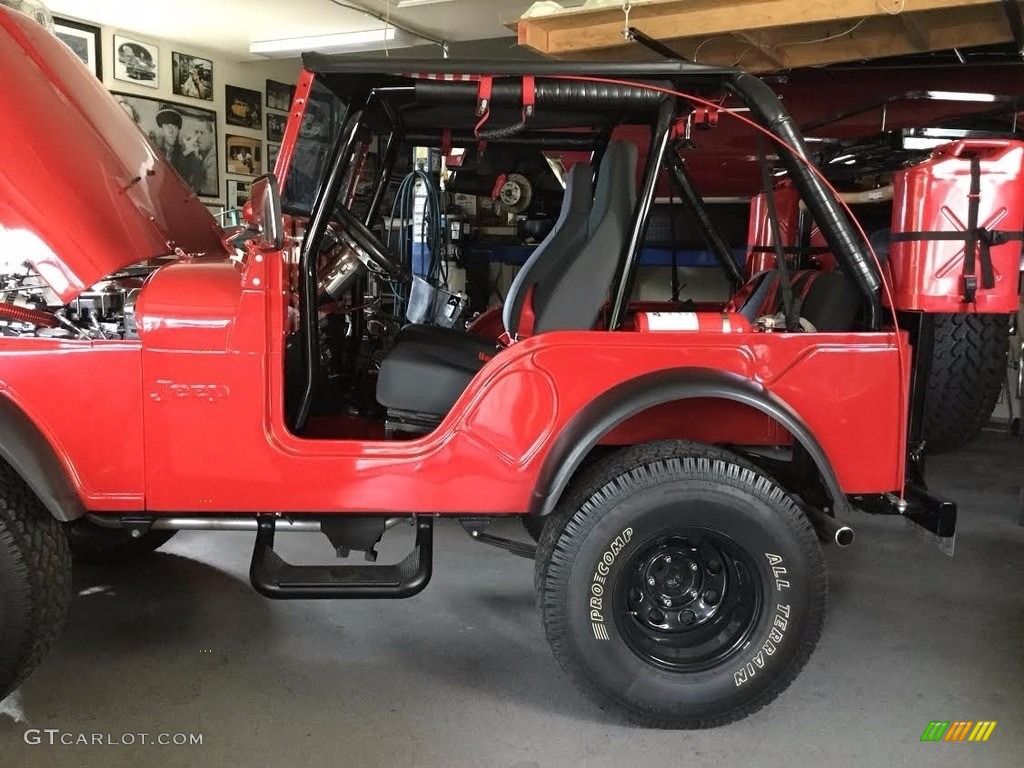 1974 CJ5 4x4 - Trans Am Red / Black photo #2