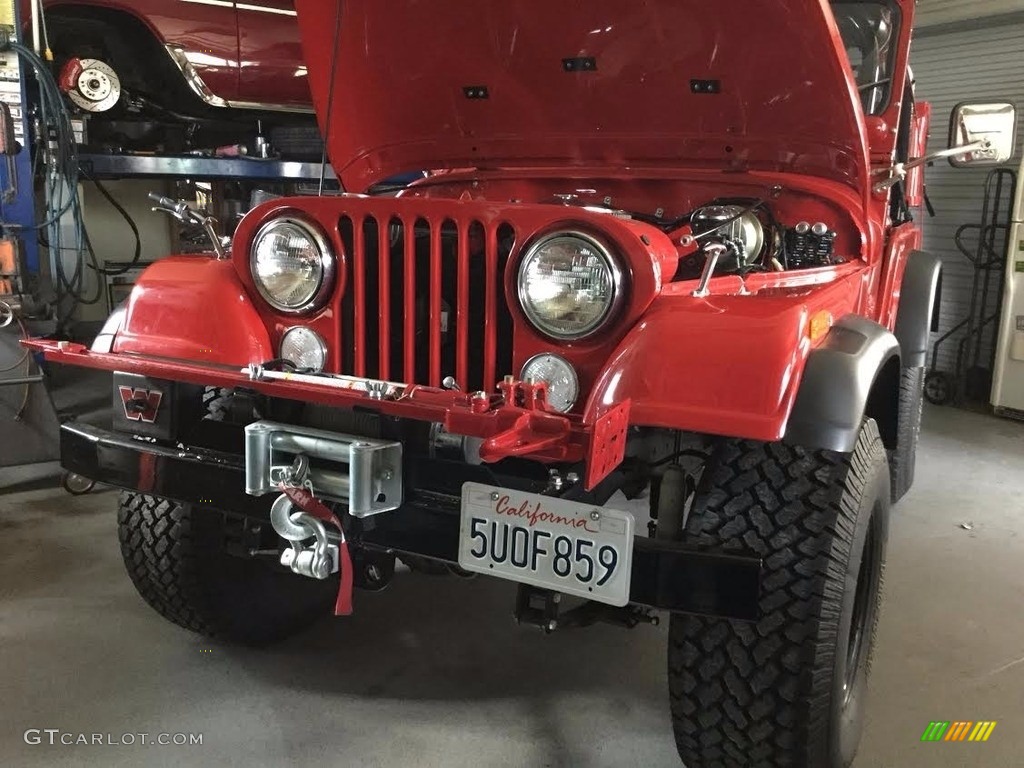 1974 CJ5 4x4 - Trans Am Red / Black photo #3