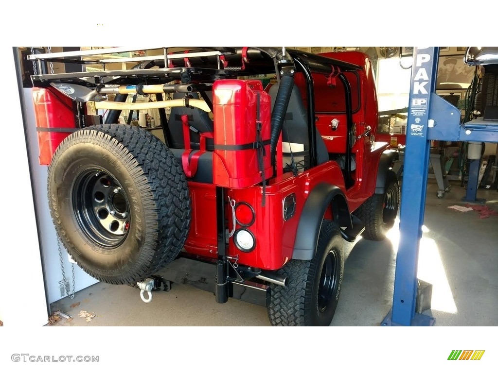 Trans Am Red 1974 Jeep CJ5 4x4 Exterior Photo #138595323