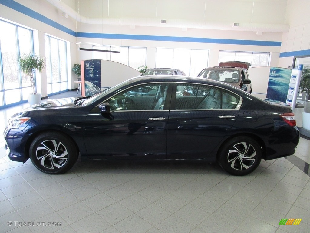 2017 Accord LX Sedan - Obsidian Blue Pearl / Gray photo #2