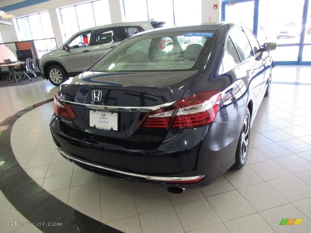 2017 Accord LX Sedan - Obsidian Blue Pearl / Gray photo #4