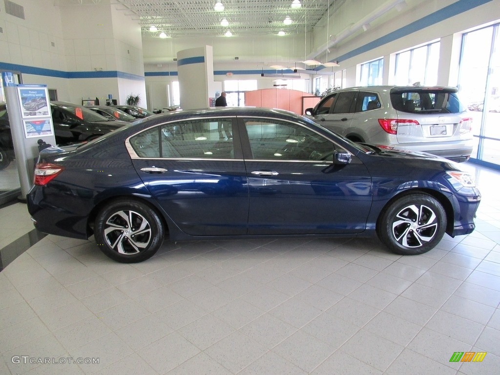 2017 Accord LX Sedan - Obsidian Blue Pearl / Gray photo #5