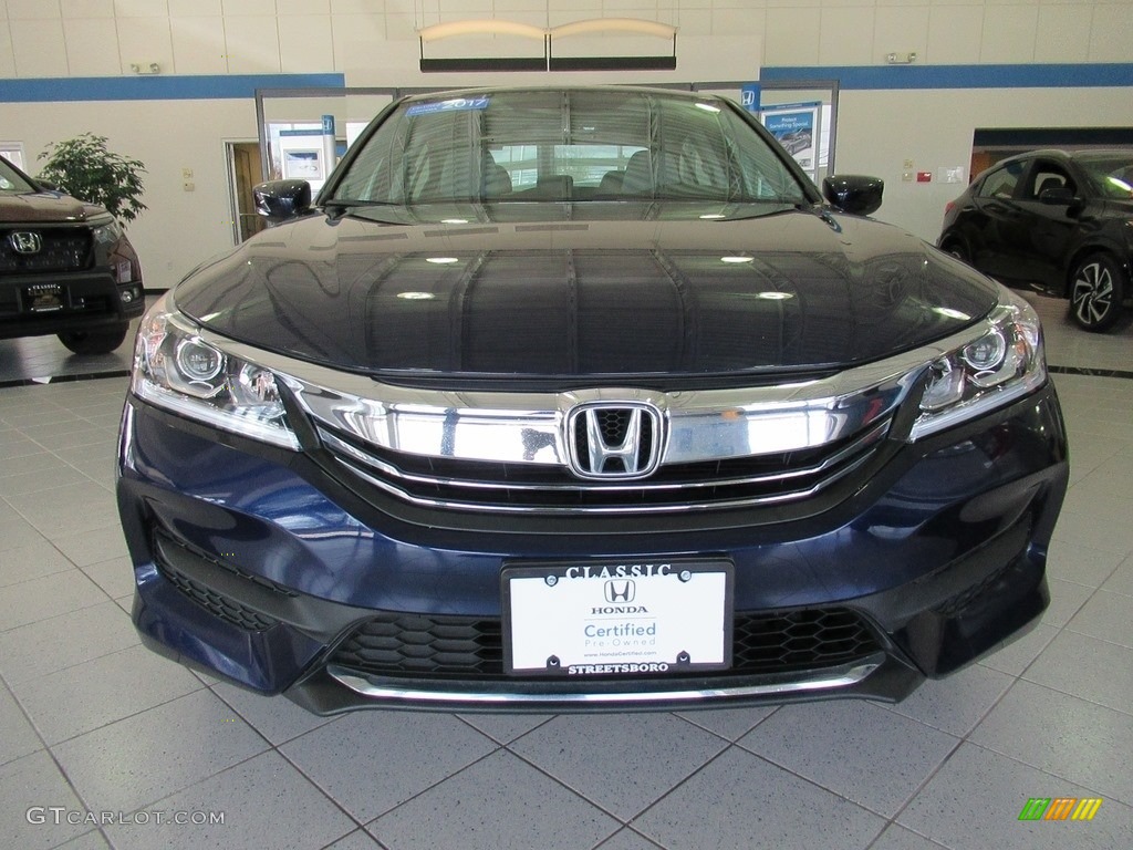 2017 Accord LX Sedan - Obsidian Blue Pearl / Gray photo #13