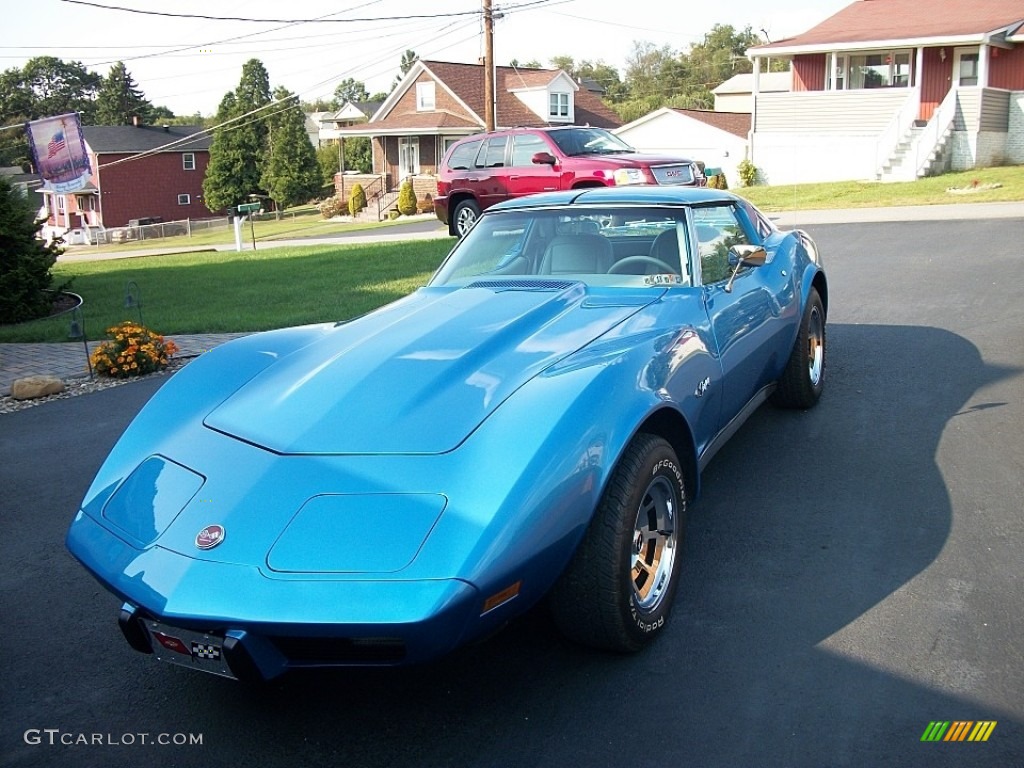 Bright Blue Metallic 1976 Chevrolet Corvette Stingray Coupe Exterior Photo #138595980
