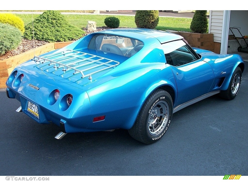 Bright Blue Metallic 1976 Chevrolet Corvette Stingray Coupe Exterior Photo #138596031