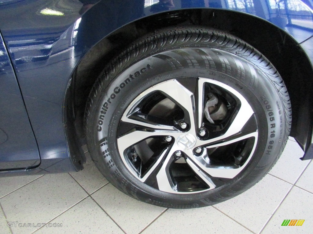 2017 Accord LX Sedan - Obsidian Blue Pearl / Gray photo #38
