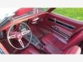 Dark Oxblood 1975 Chevrolet Corvette Stingray Convertible Interior Color