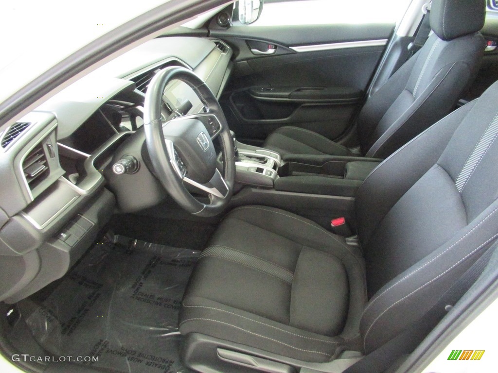 Black Interior 2018 Honda Civic EX-T Sedan Photo #138597162