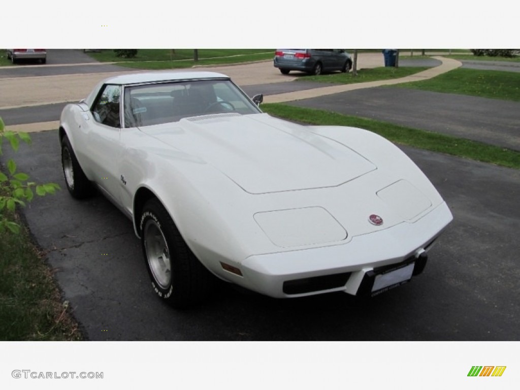 1975 Corvette Stingray Convertible - Classic White / Dark Oxblood photo #13