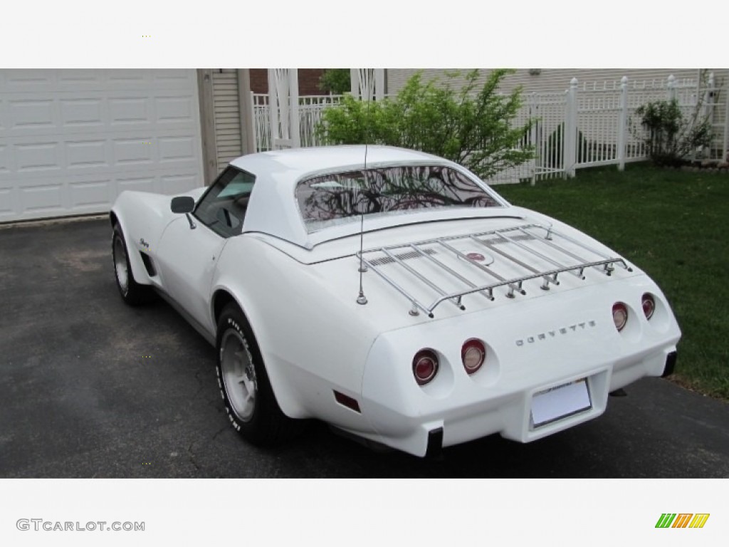 1975 Corvette Stingray Convertible - Classic White / Dark Oxblood photo #17