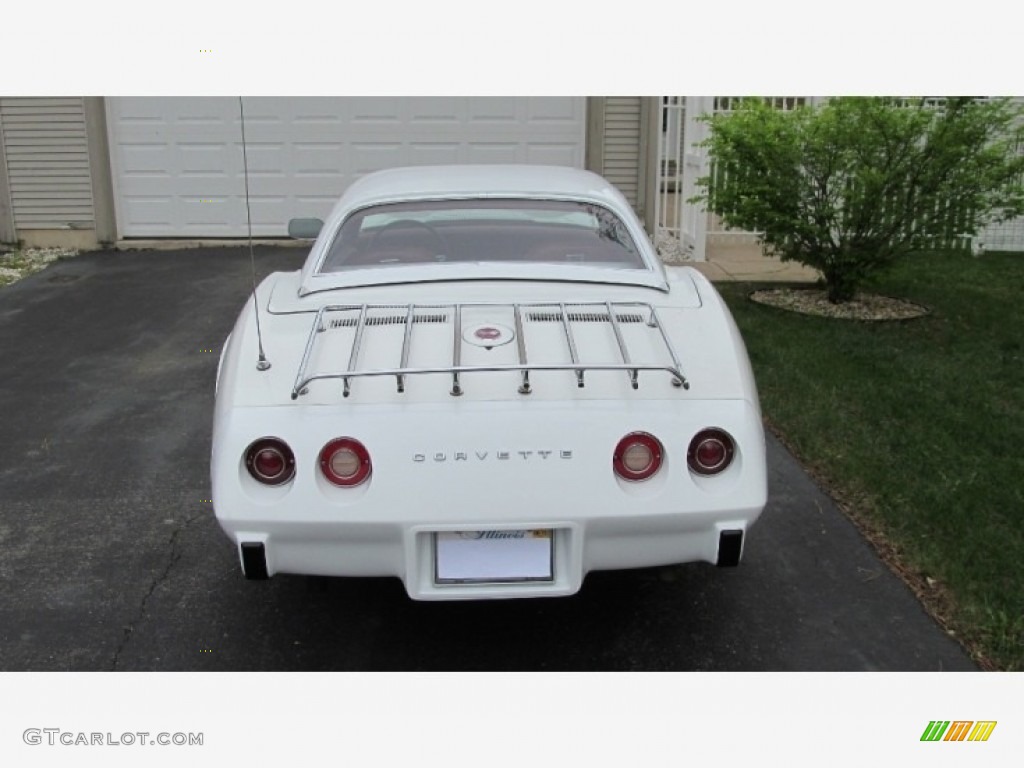 1975 Corvette Stingray Convertible - Classic White / Dark Oxblood photo #18