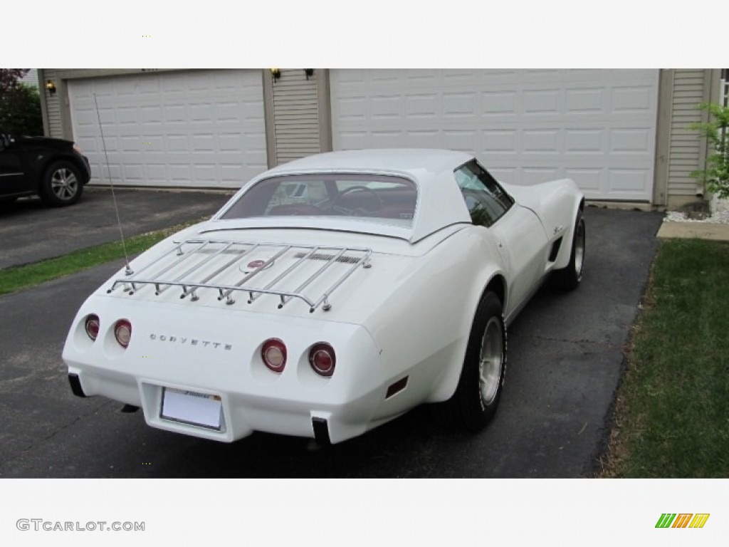 1975 Corvette Stingray Convertible - Classic White / Dark Oxblood photo #19