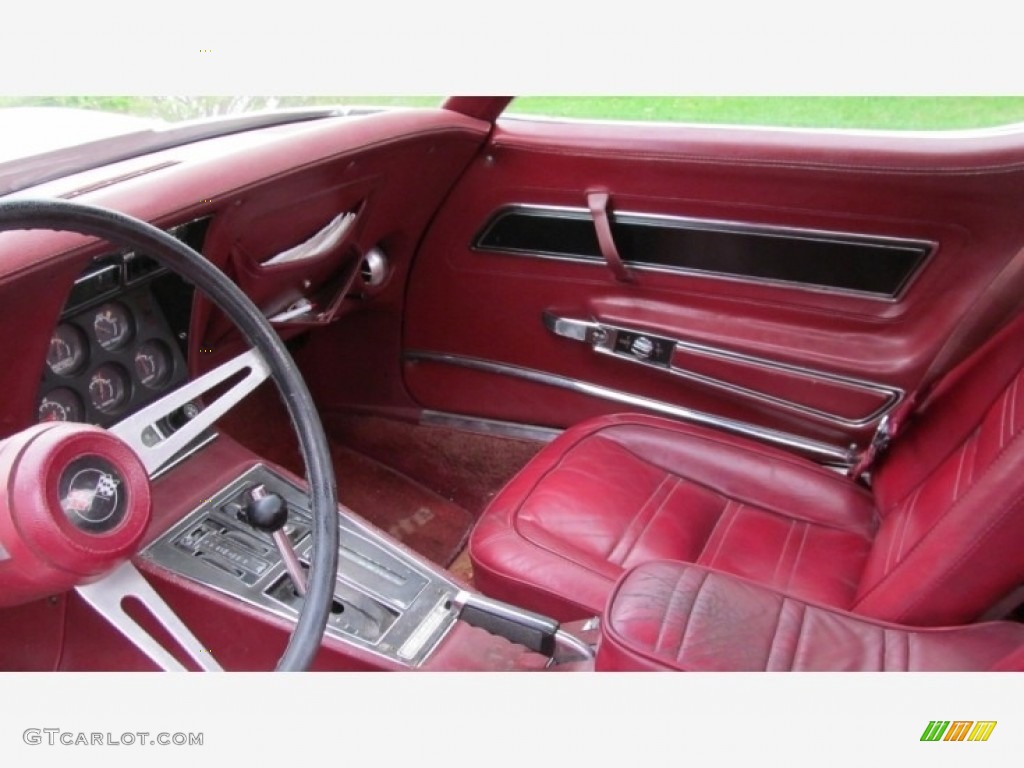 1975 Corvette Stingray Convertible - Classic White / Dark Oxblood photo #29