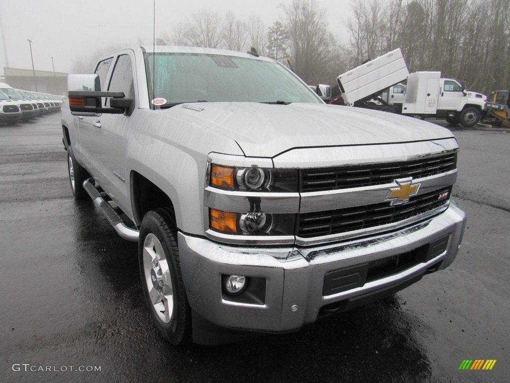 Silver Ice Metallic 2016 Chevrolet Silverado 2500HD LTZ Crew Cab 4x4 Exterior Photo #138598212