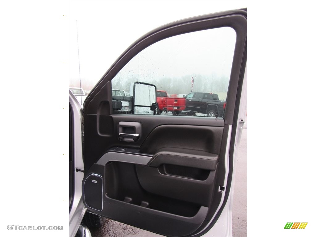 2016 Chevrolet Silverado 2500HD LTZ Crew Cab 4x4 Jet Black Door Panel Photo #138598257