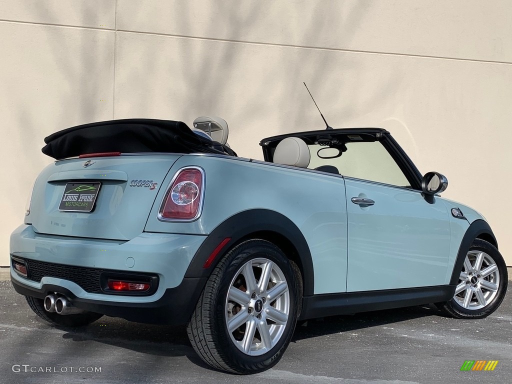 2012 Cooper S Convertible - Ice Blue / Satellite Gray Lounge Leather photo #4