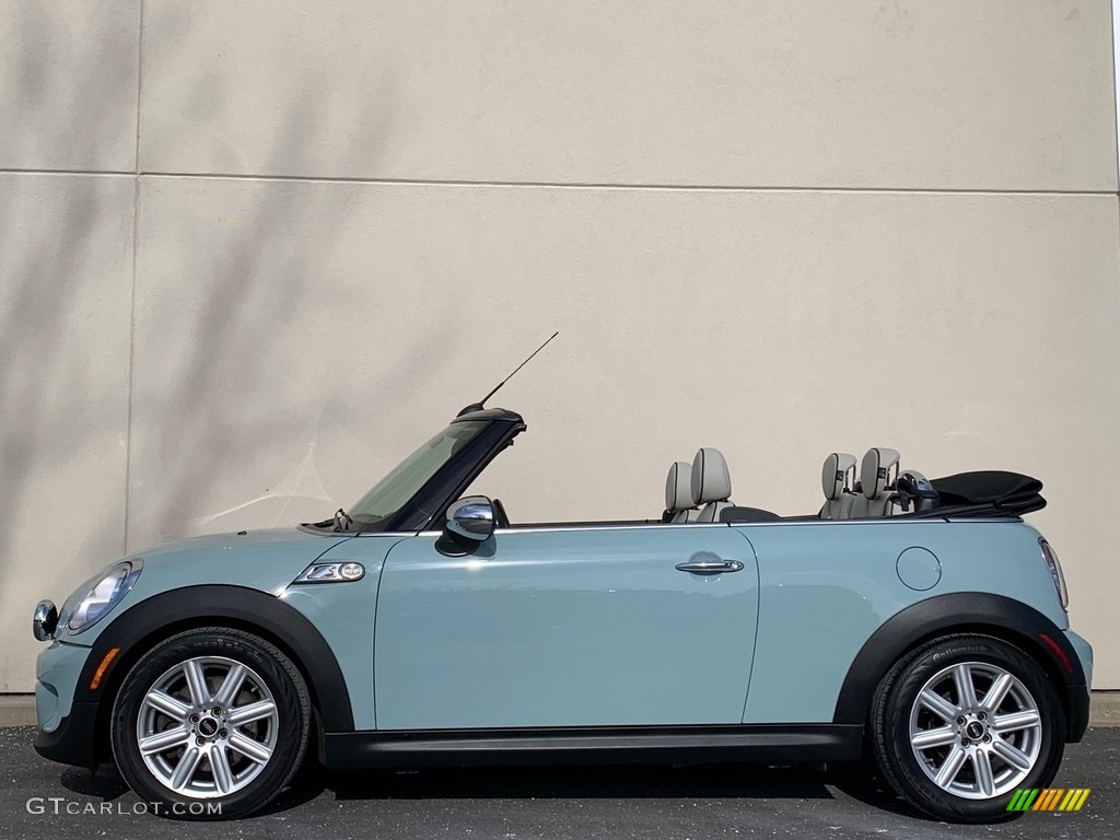 2012 Cooper S Convertible - Ice Blue / Satellite Gray Lounge Leather photo #5