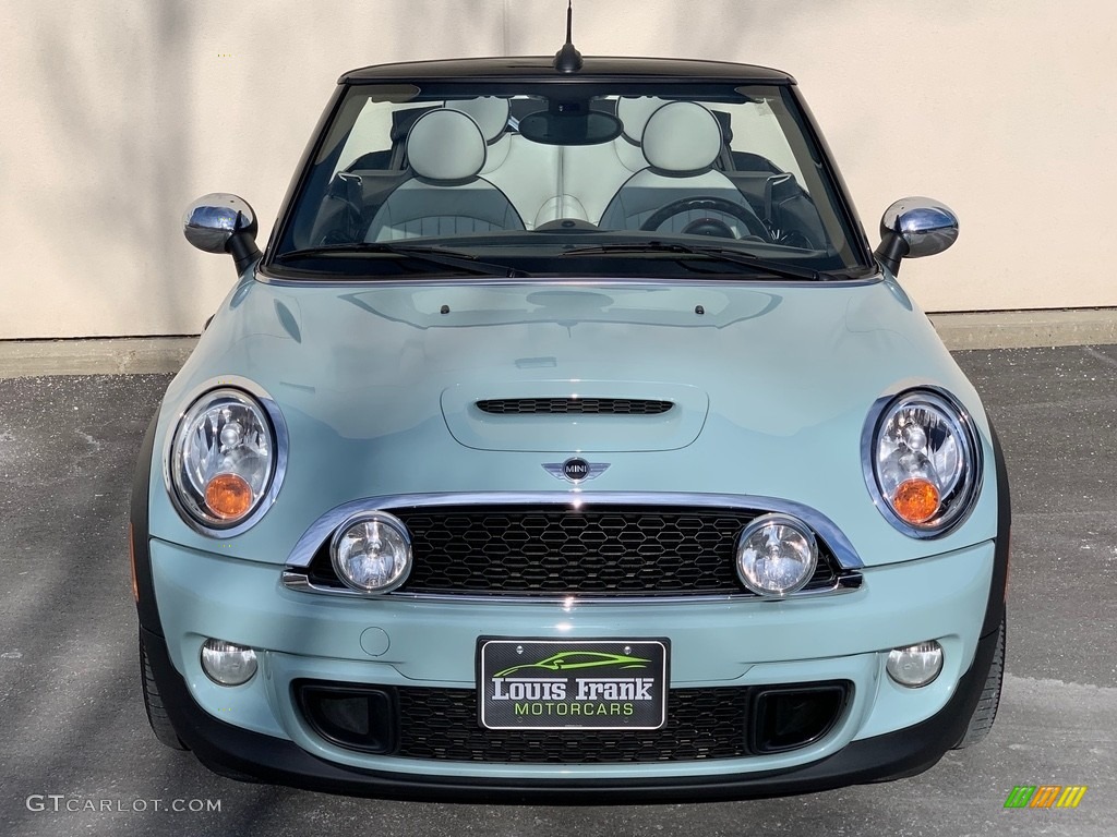 2012 Cooper S Convertible - Ice Blue / Satellite Gray Lounge Leather photo #6