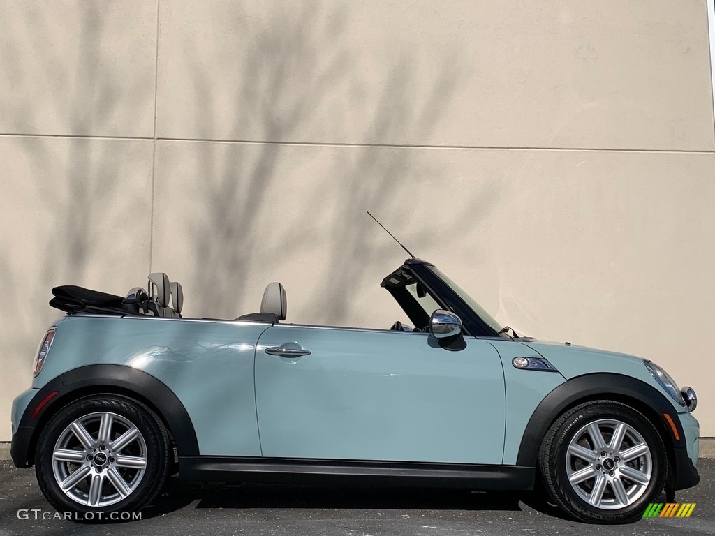 2012 Cooper S Convertible - Ice Blue / Satellite Gray Lounge Leather photo #7