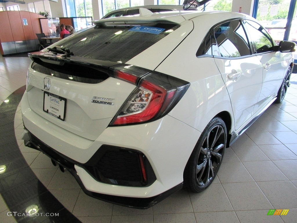 White Orchid Pearl 2018 Honda Civic Sport Touring Hatchback Exterior Photo #138598455