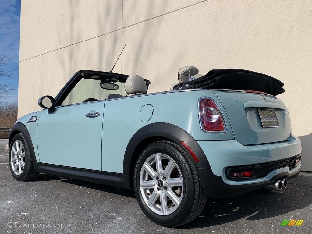 2012 Cooper S Convertible - Ice Blue / Satellite Gray Lounge Leather photo #13