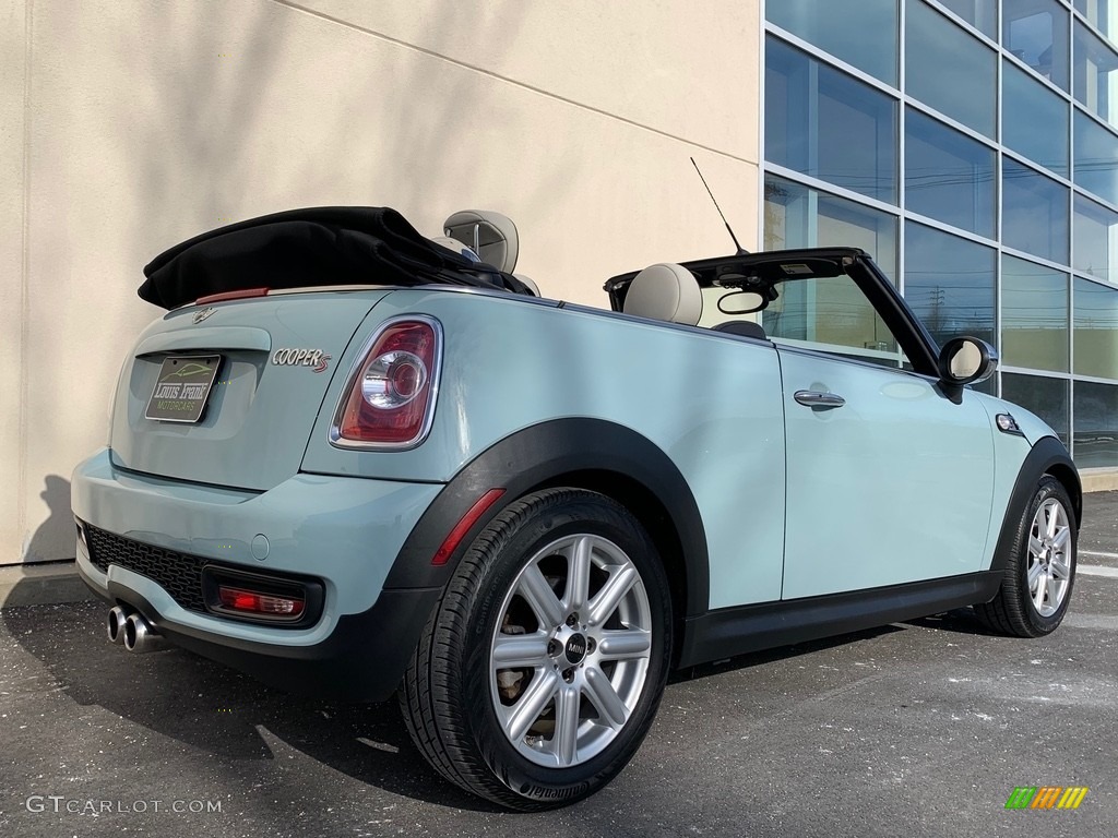 2012 Cooper S Convertible - Ice Blue / Satellite Gray Lounge Leather photo #14