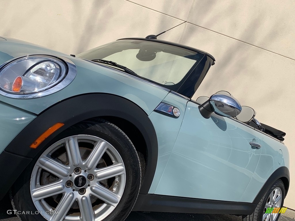 2012 Cooper S Convertible - Ice Blue / Satellite Gray Lounge Leather photo #15