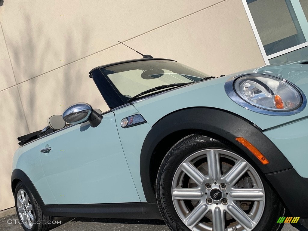2012 Cooper S Convertible - Ice Blue / Satellite Gray Lounge Leather photo #17