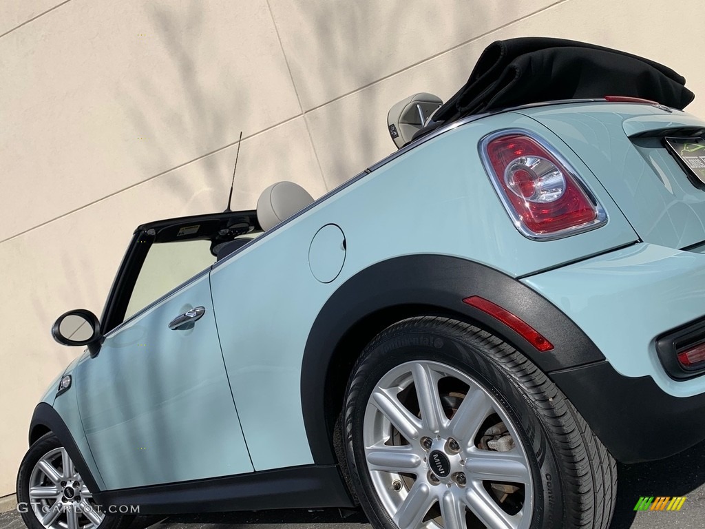 2012 Cooper S Convertible - Ice Blue / Satellite Gray Lounge Leather photo #18