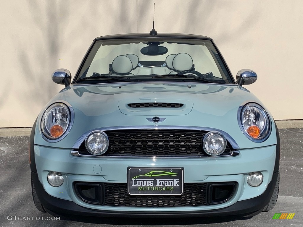 2012 Cooper S Convertible - Ice Blue / Satellite Gray Lounge Leather photo #20