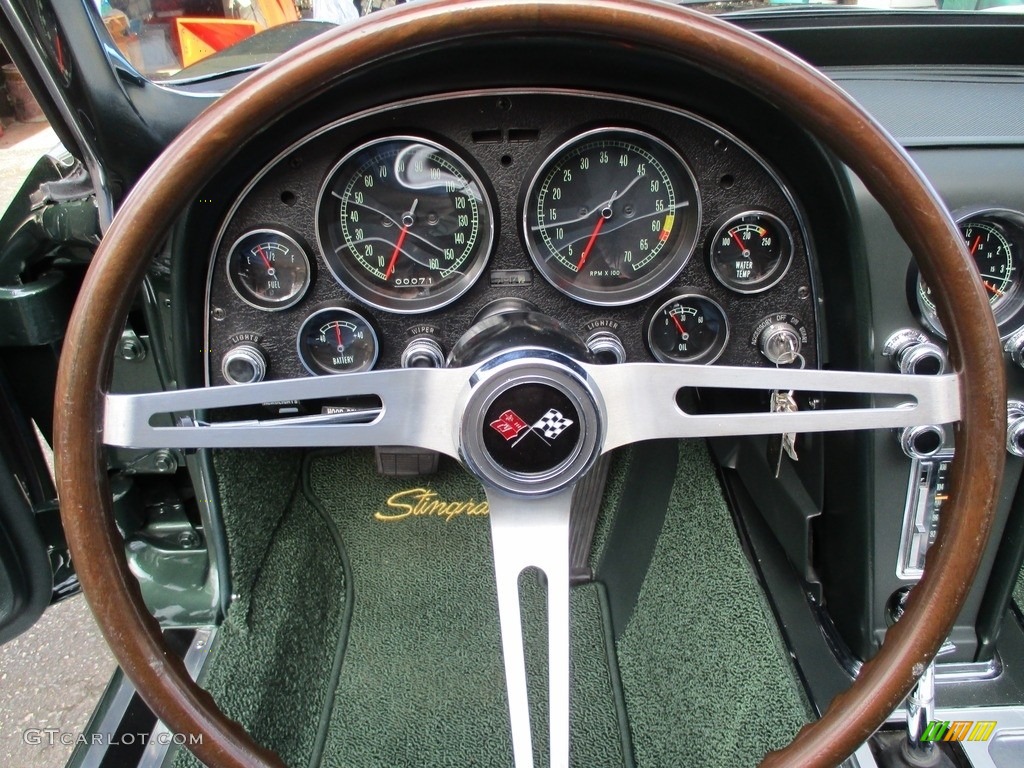 1967 Chevrolet Corvette Convertible Green Steering Wheel Photo #138599109
