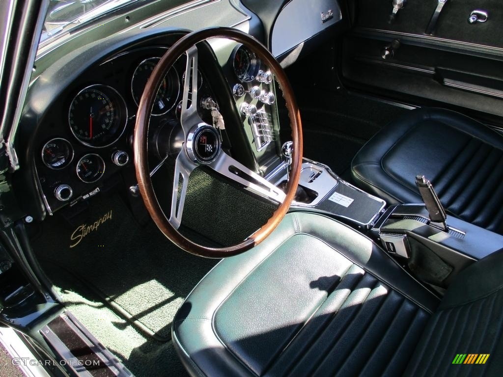 Green Interior 1967 Chevrolet Corvette Convertible Photo #138599133