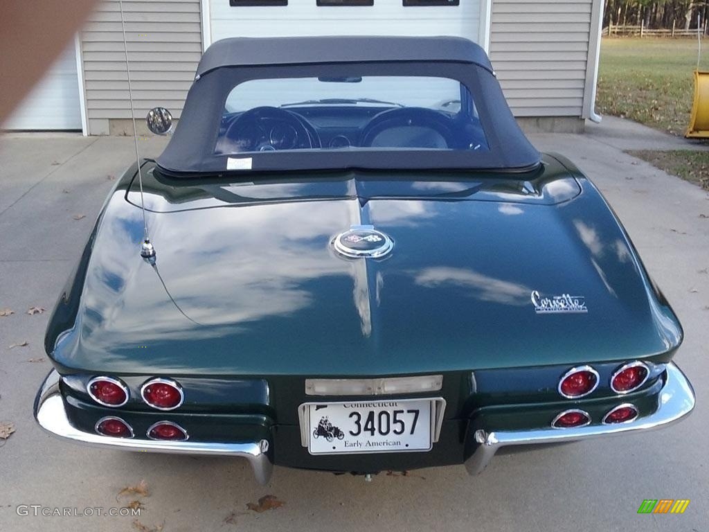1967 Corvette Convertible - Goodwood Green / Green photo #13