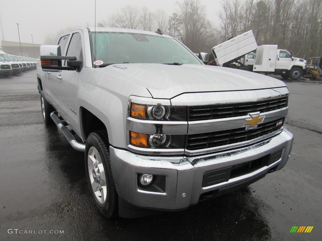 Silver Ice Metallic 2016 Chevrolet Silverado 2500HD LTZ Crew Cab 4x4 Exterior Photo #138599412