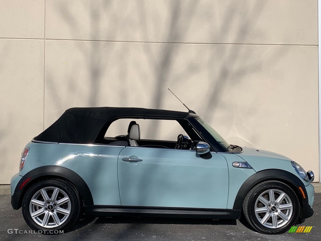 2012 Cooper S Convertible - Ice Blue / Satellite Gray Lounge Leather photo #92