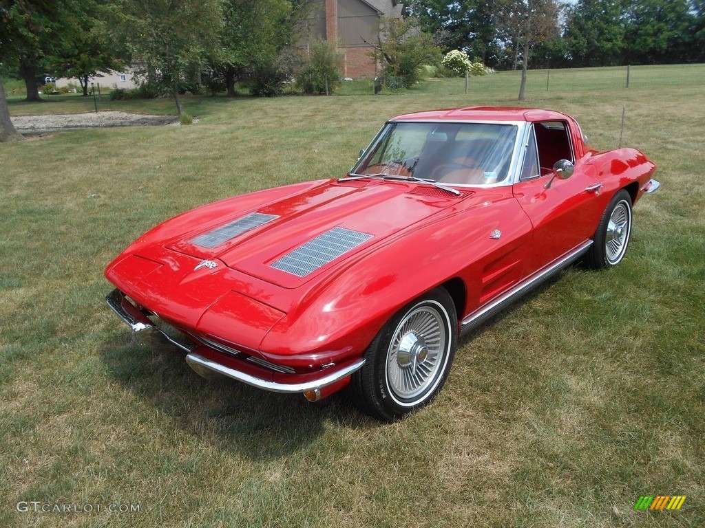 Riverside Red 1963 Chevrolet Corvette Sting Ray Coupe Exterior Photo #138600858
