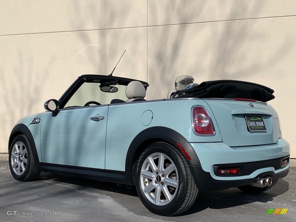 2012 Cooper S Convertible - Ice Blue / Satellite Gray Lounge Leather photo #113
