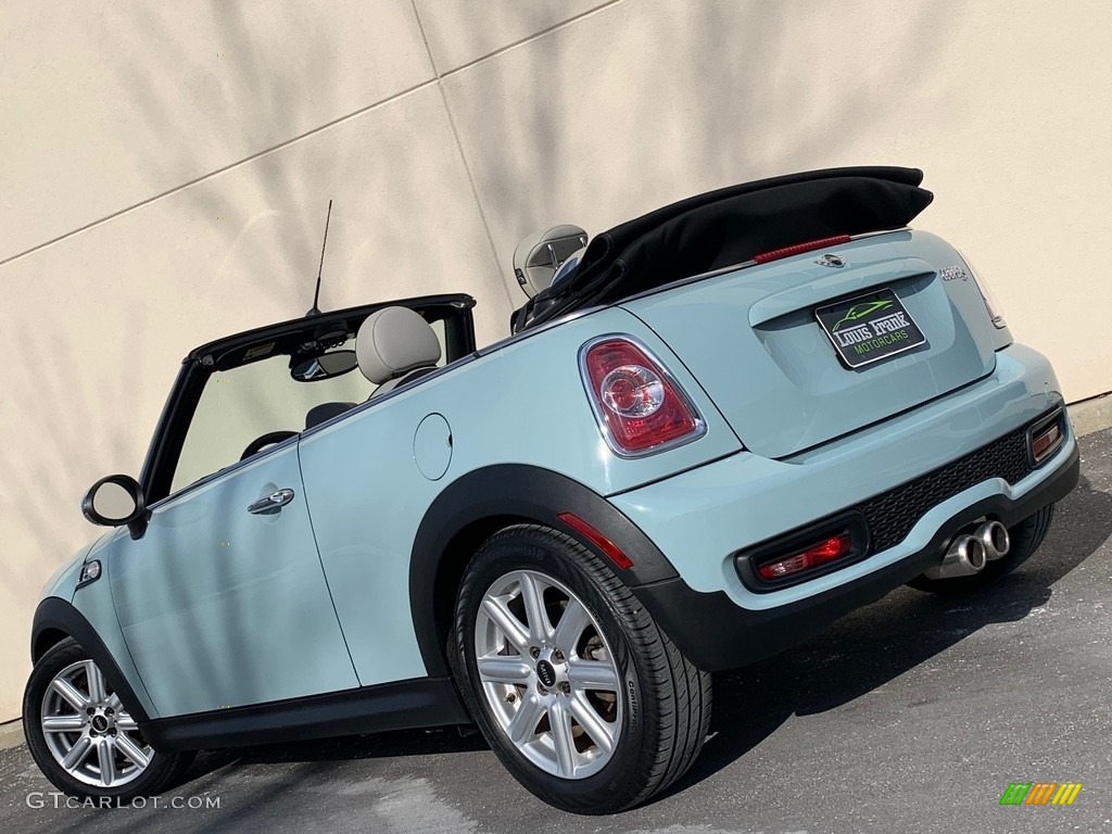 2012 Cooper S Convertible - Ice Blue / Satellite Gray Lounge Leather photo #116