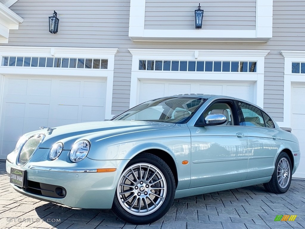 2007 S-Type 3.0 - Seafrost Metallic / Ivory/Mocha photo #4