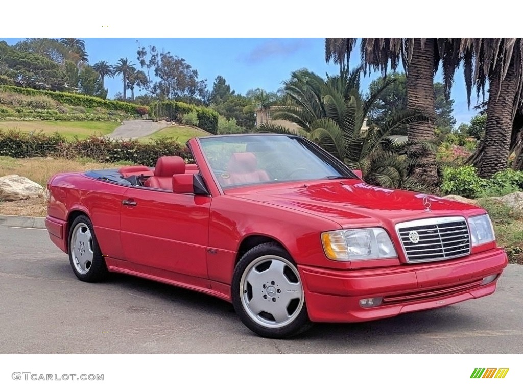 1994 E 320 Convertible - Imperial Red / Red photo #1