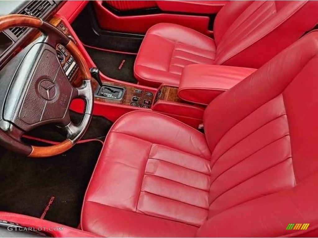 Red Interior 1994 Mercedes-Benz E 320 Convertible Photo #138602235