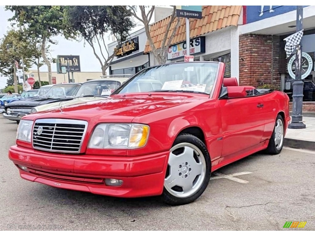 Imperial Red 1994 Mercedes-Benz E 320 Convertible Exterior Photo #138602364