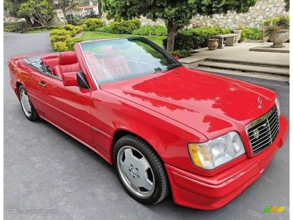 Imperial Red 1994 Mercedes-Benz E 320 Convertible Exterior Photo #138602436