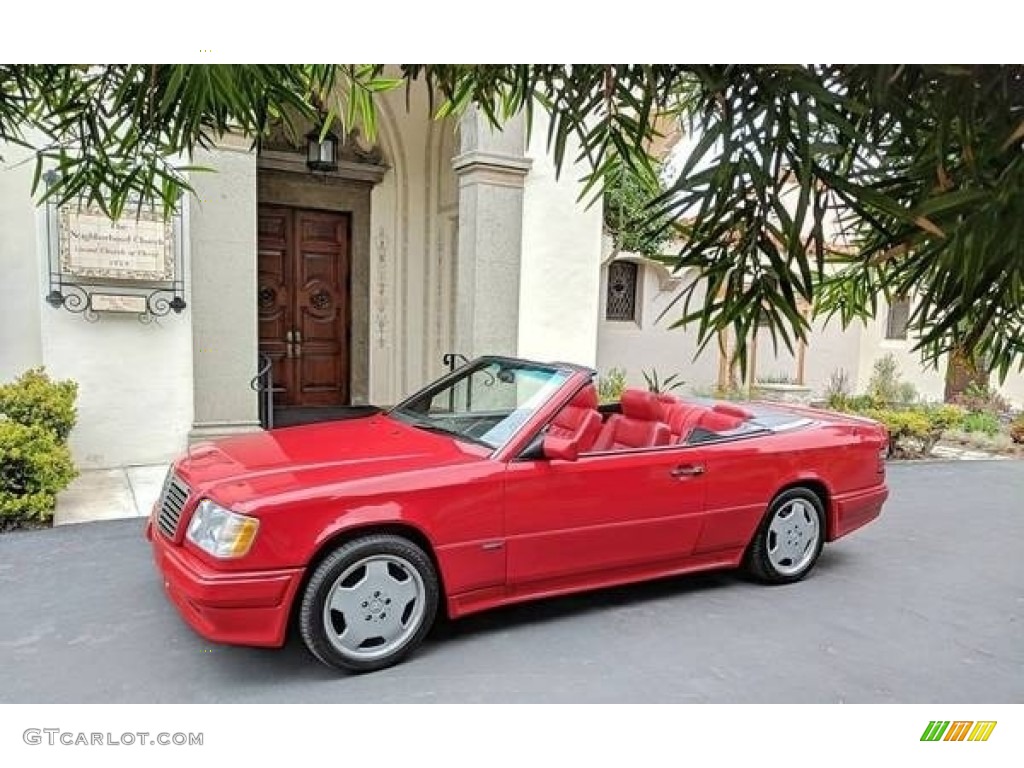 Imperial Red 1994 Mercedes-Benz E 320 Convertible Exterior Photo #138602535