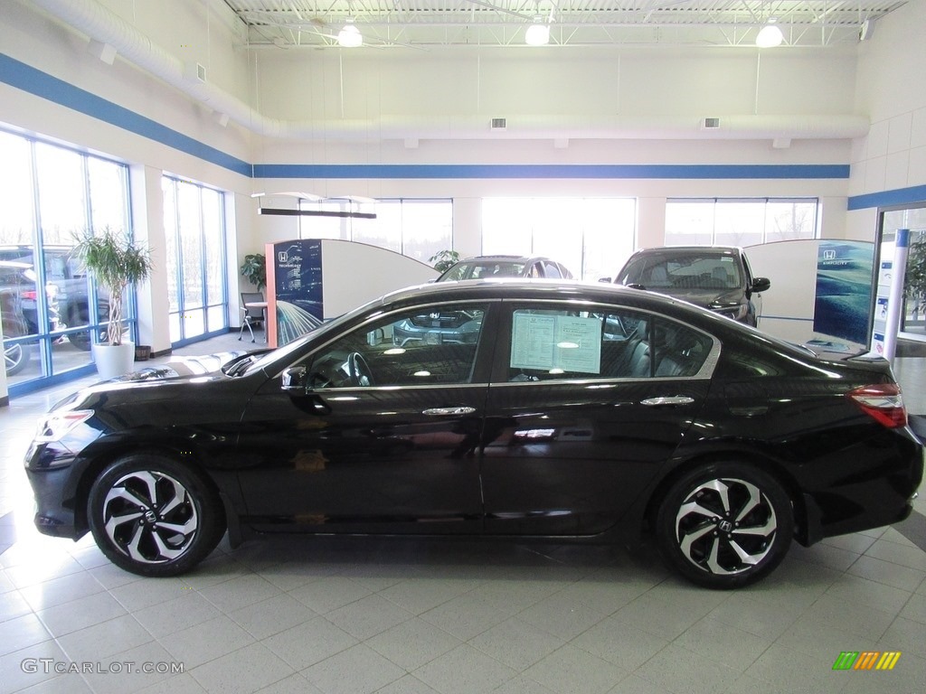 2017 Accord EX-L Sedan - Crystal Black Pearl / Black photo #2