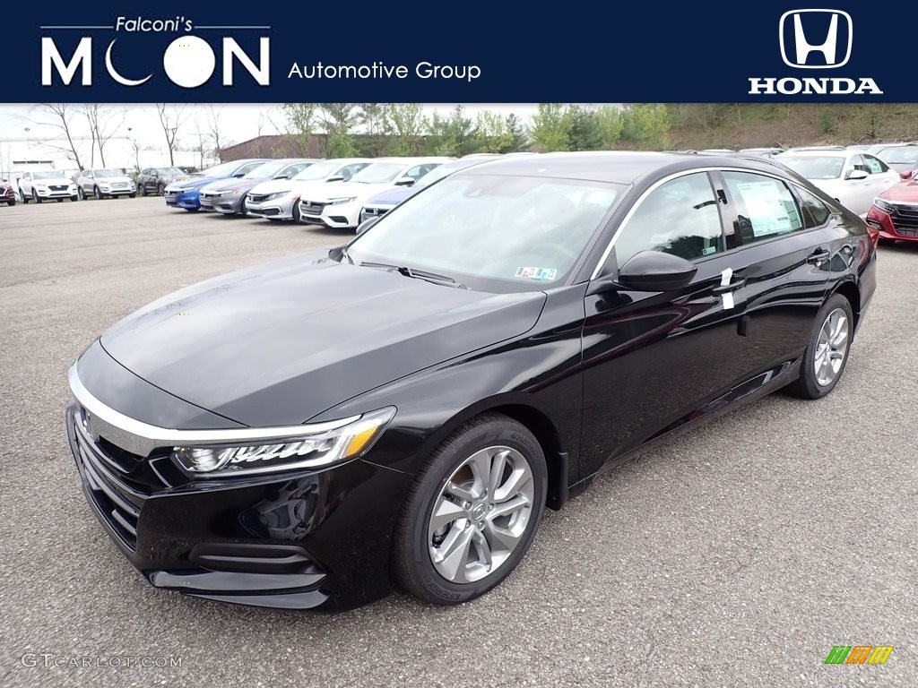 2020 Accord LX Sedan - Crystal Black Pearl / Black photo #1