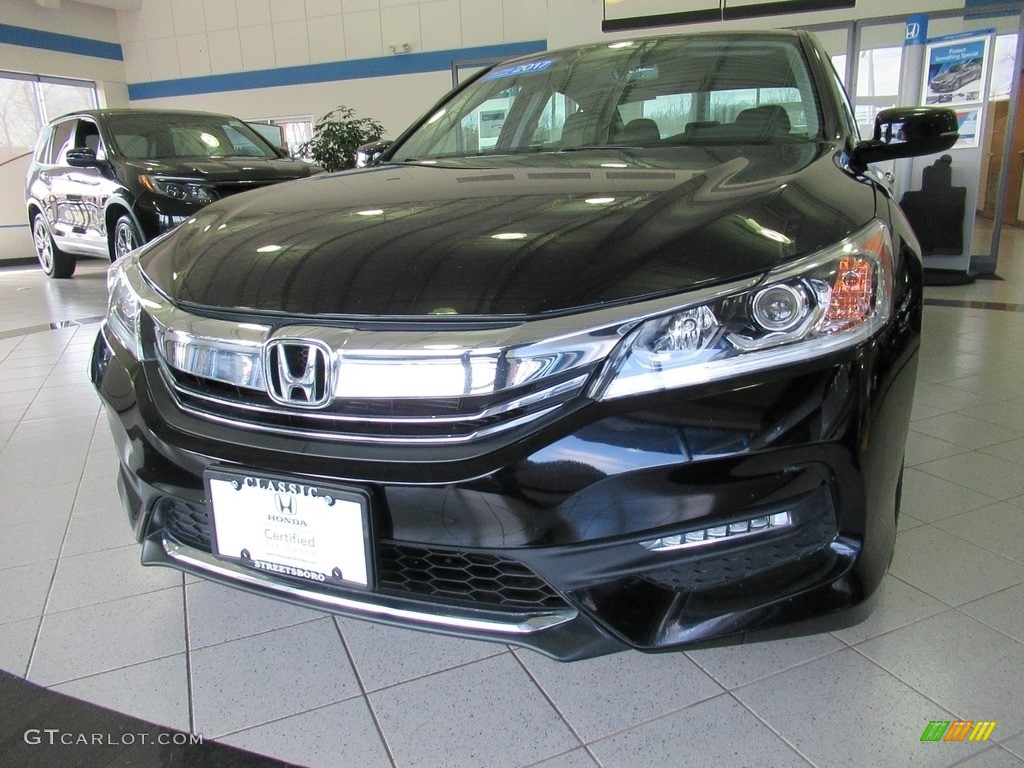 2017 Accord EX-L Sedan - Crystal Black Pearl / Black photo #7