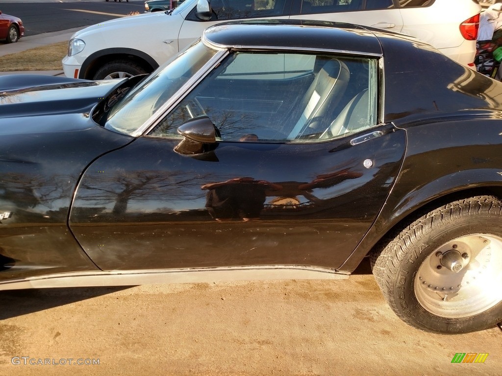 1977 Corvette Coupe - Black / Black photo #10