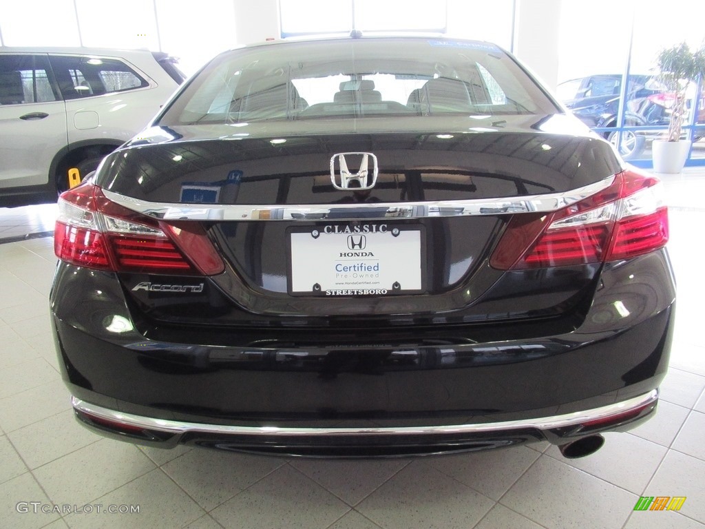 2017 Accord EX-L Sedan - Crystal Black Pearl / Black photo #14